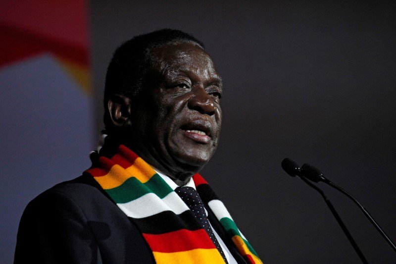 Zimbabwe's president, Emmerson Mnangagwa